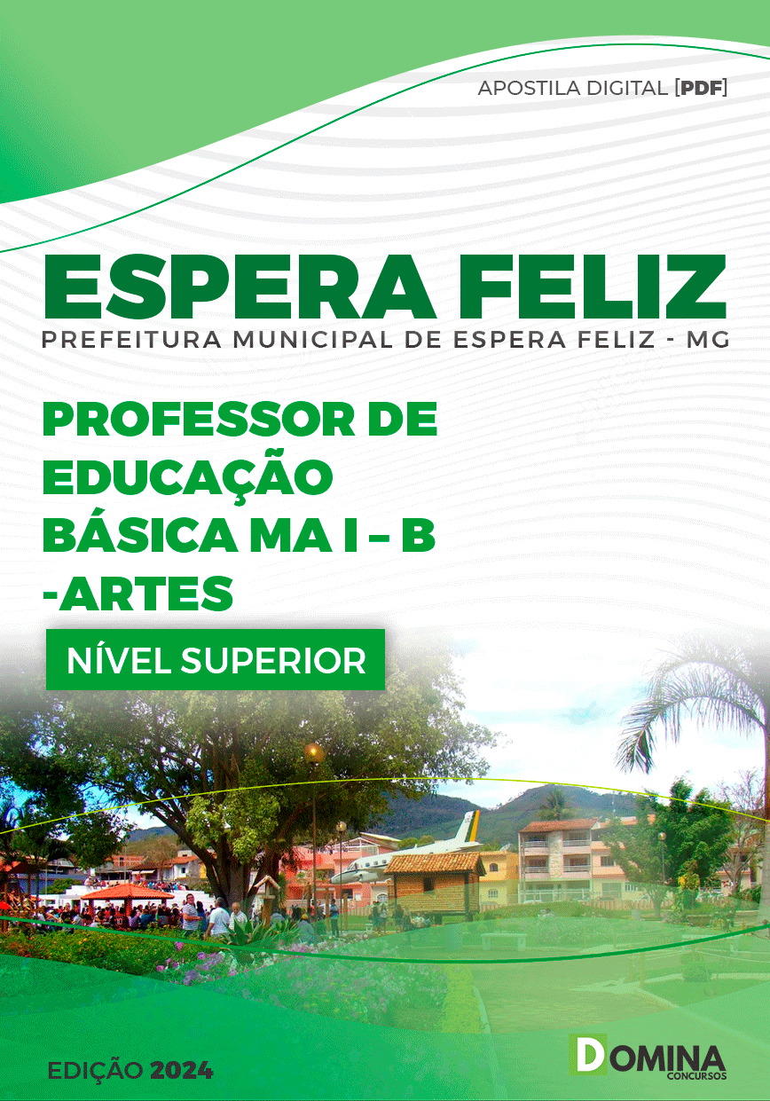 Apostila Pref Espera Feliz MG 2024 Professor de Artes