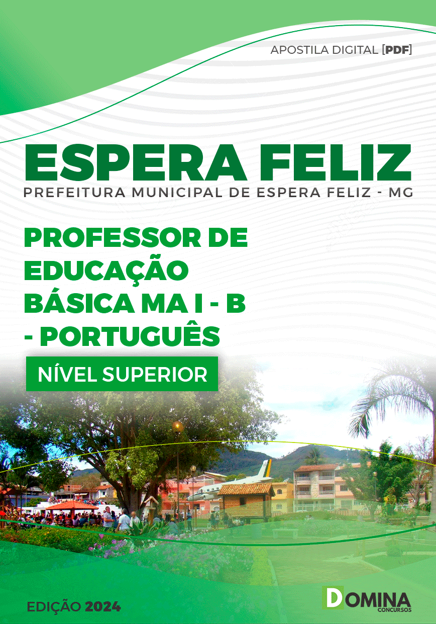 Apostila Pref Espera Feliz MG 2024 Professor de Português