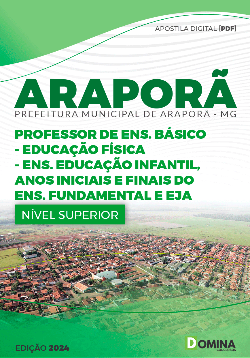 Apostila Pref Araporã MG 2024 Professor de Educação Física