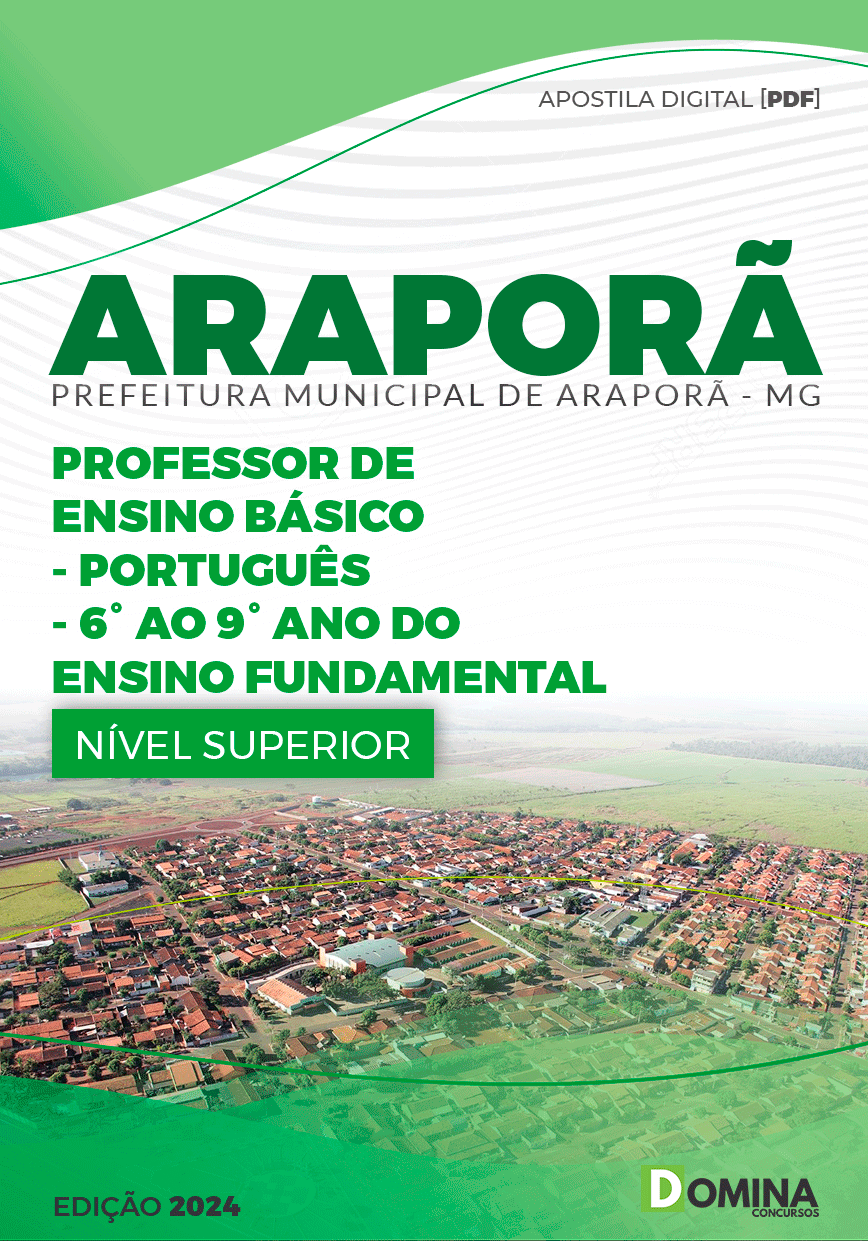Apostila Pref Araporã MG 2024 Professor de Português