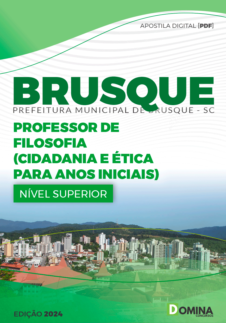 Apostila Pref Brusque SC 2024 Professor Filosofia