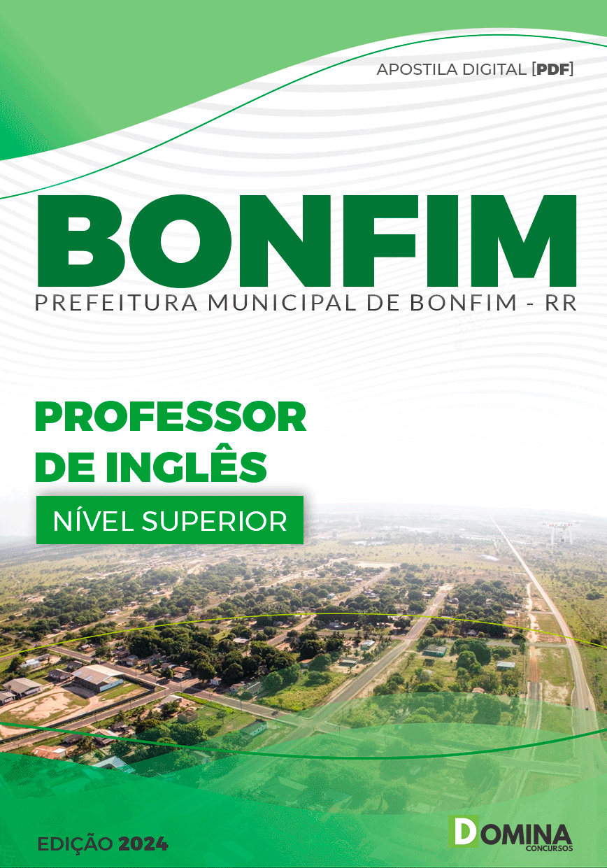 Apostila Pref Bonfim RR 2024 Professor de Inglês