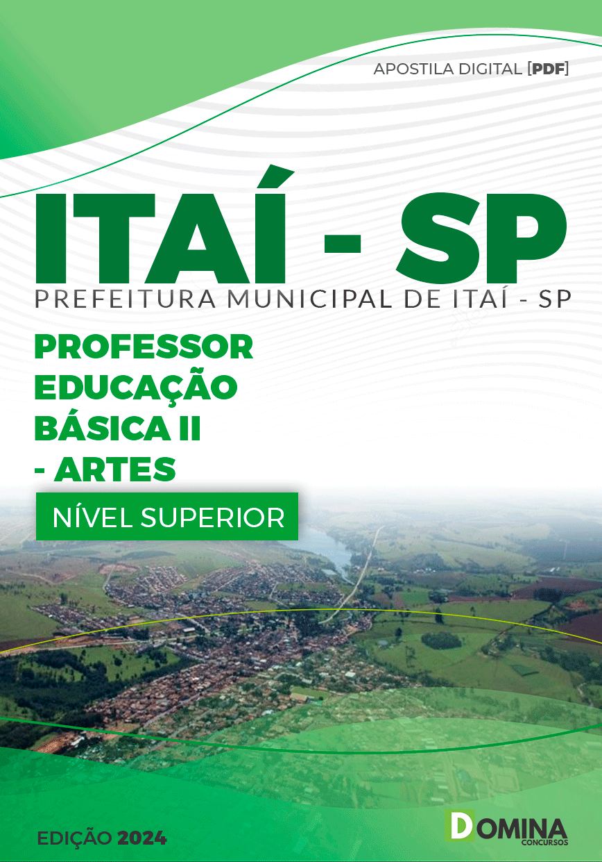 Apostila Pref Itaí SP 2024 Professor de Artes
