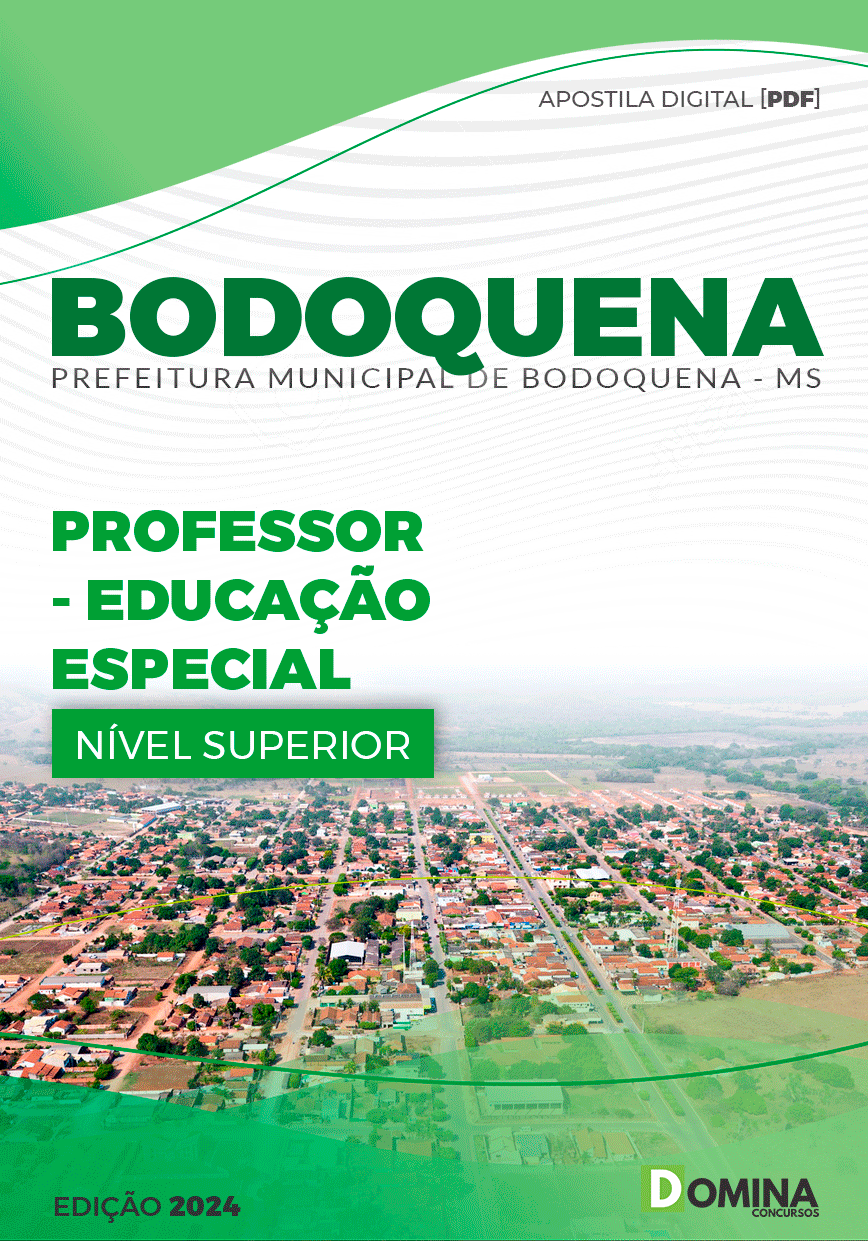 Apostila Pref Bodoquena MS 2024 Professor Educação Especial