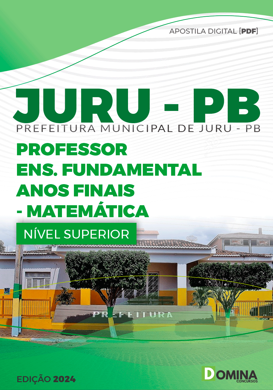 Apostila Concurso Pref Juru PB 2024 Professor Matemática