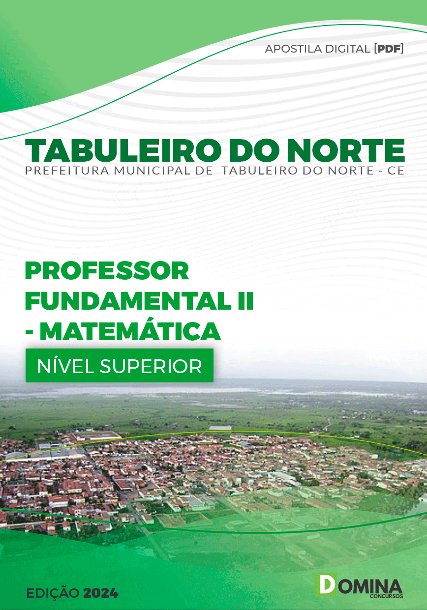 Apostila Pref Tabuleiro do Norte CE 2024 Professor II Matemática
