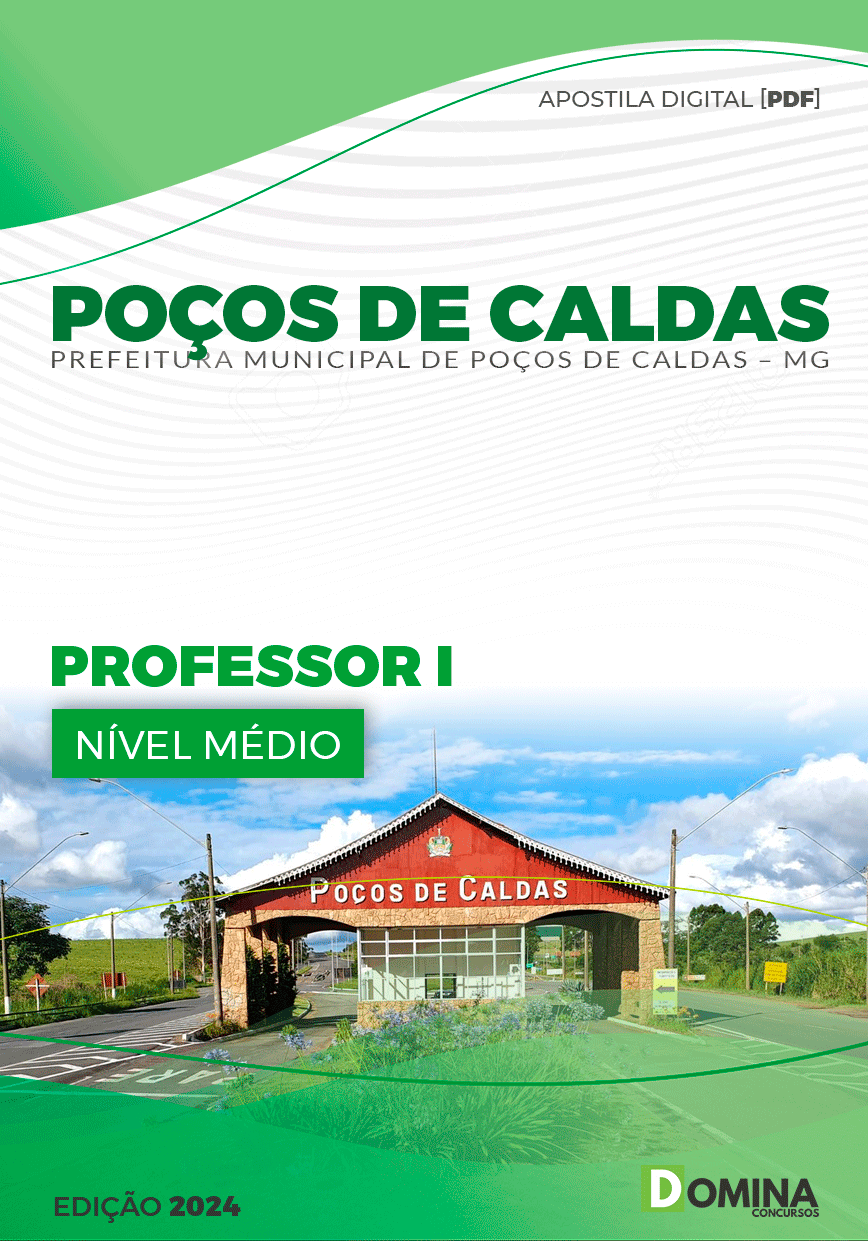 Apostila Pref Poços de Caldas MG 2024 Professor I