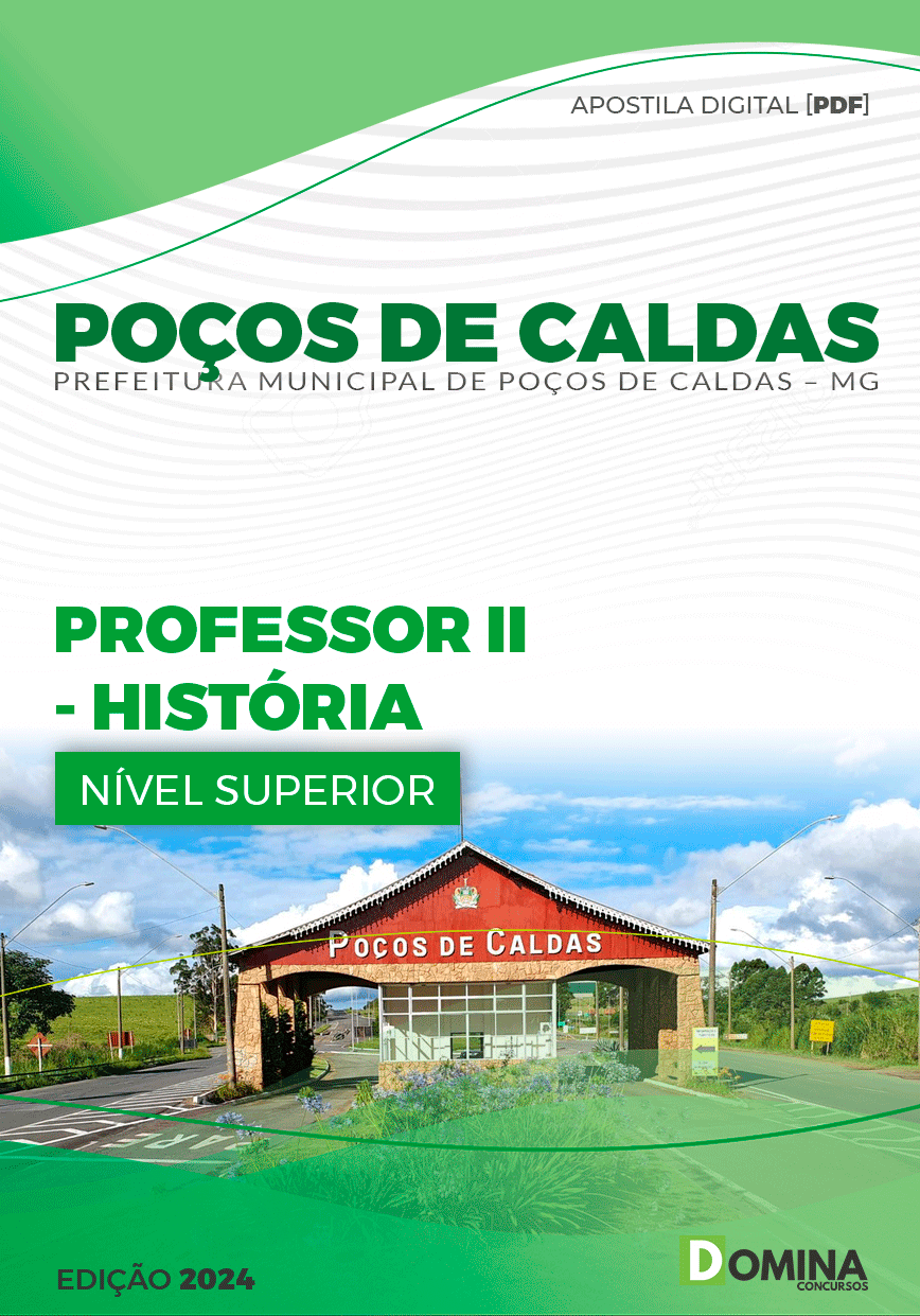 Apostila Pref Poços de Caldas MG 2024 Professor II História