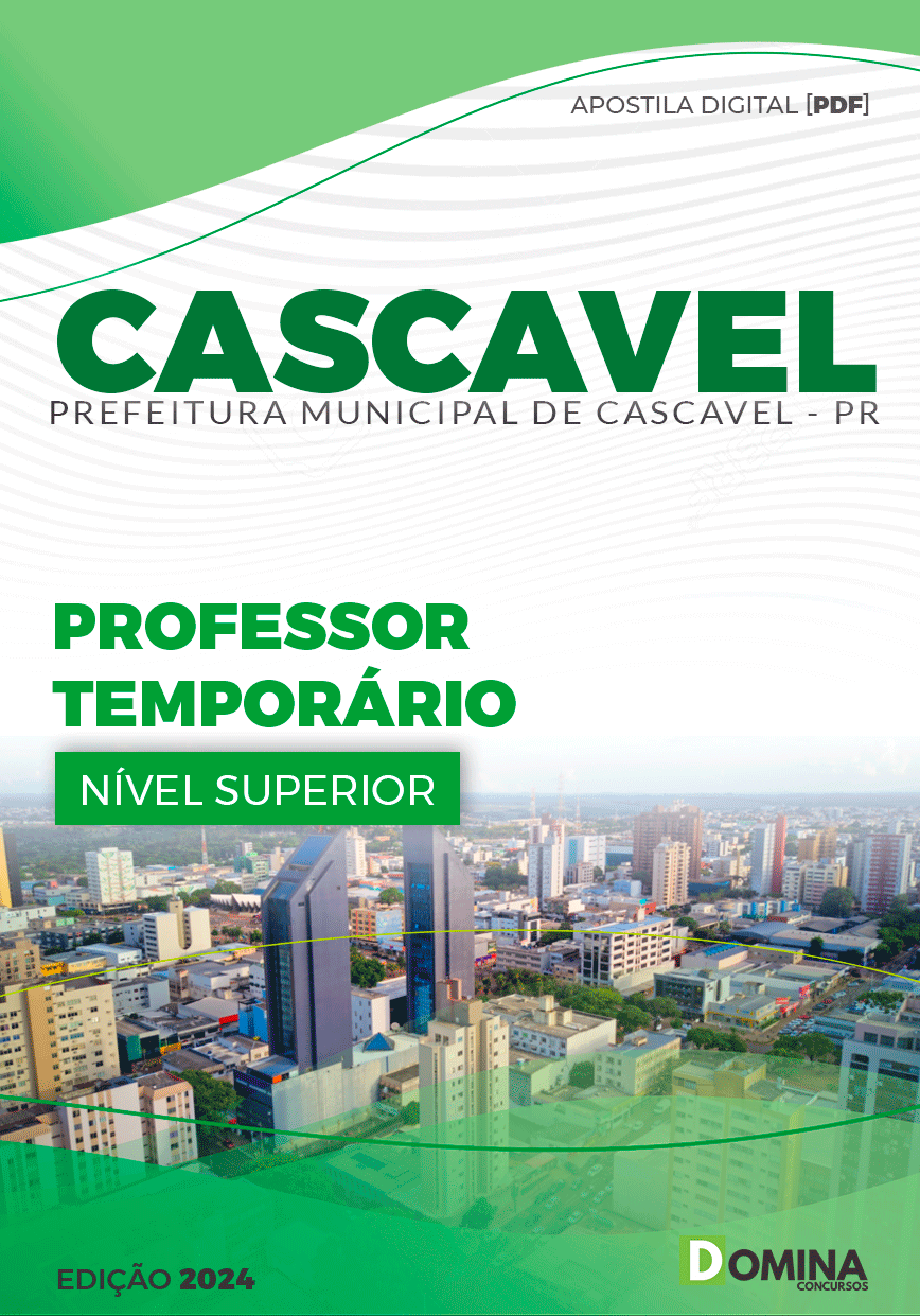 Apostila PPref Cascavel PR 2024 Professor Temporário