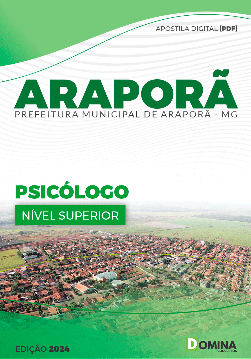 Apostila Pref Araporã MG 2024 Psicólogo