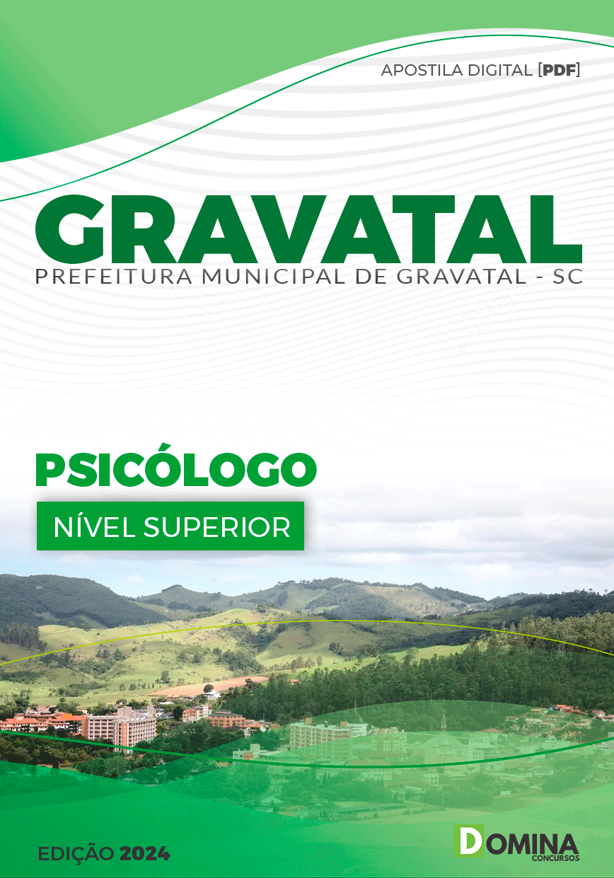 Apostila Concurso Pref Gravatal SC 2024 Psicólogo