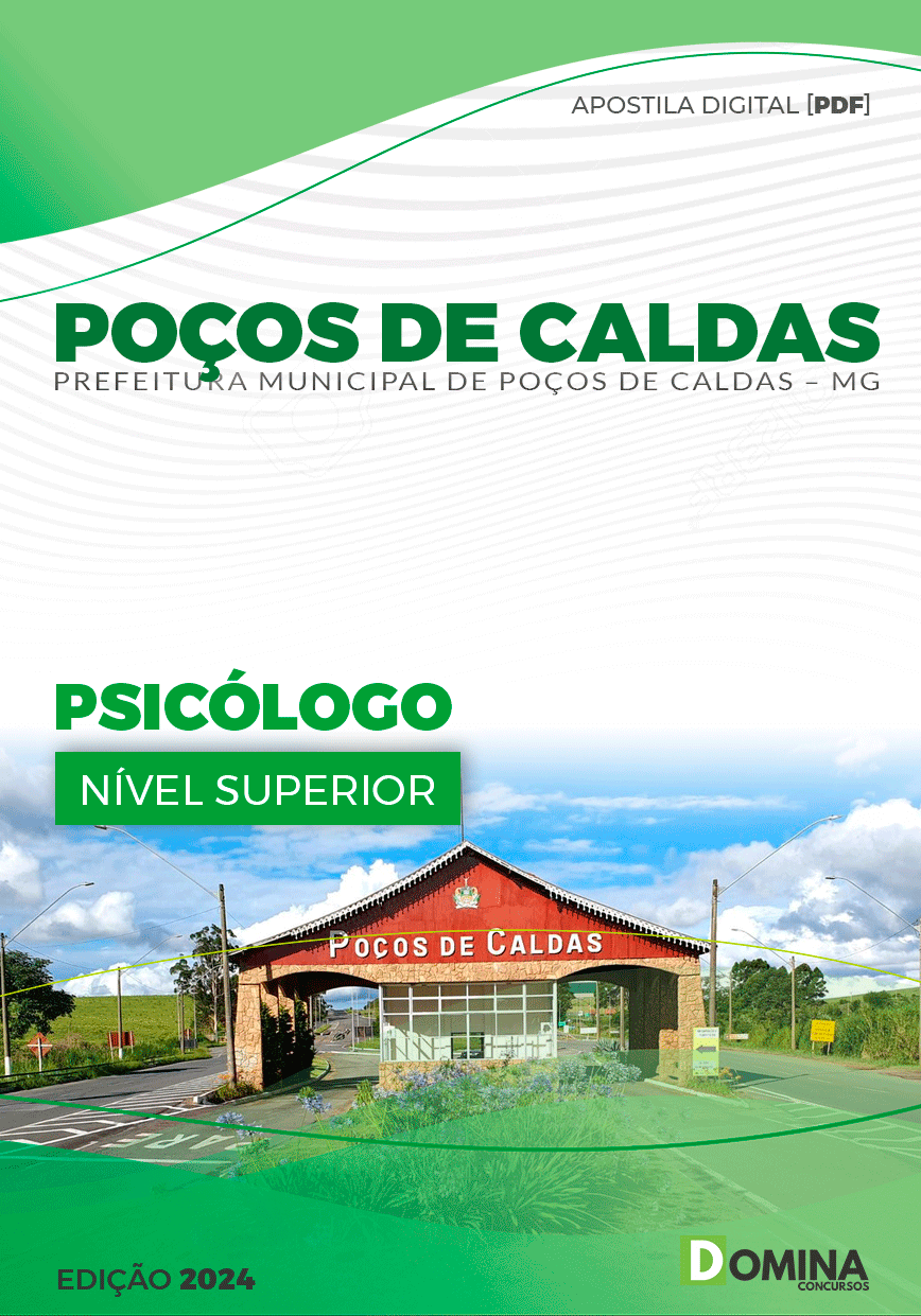 Apostila Pref Poços de Caldas MG 2024 Psicólogo