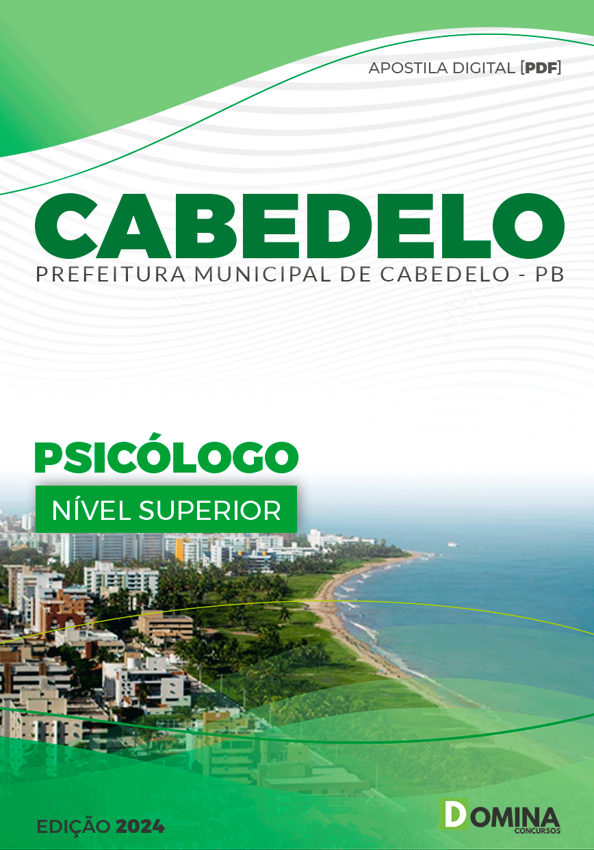 Apostila Pref Cabedelo PB 2024 Psicólogo