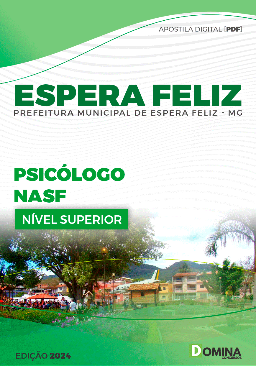 Apostila Pref Espera Feliz MG 2024 Psicólogo NASF