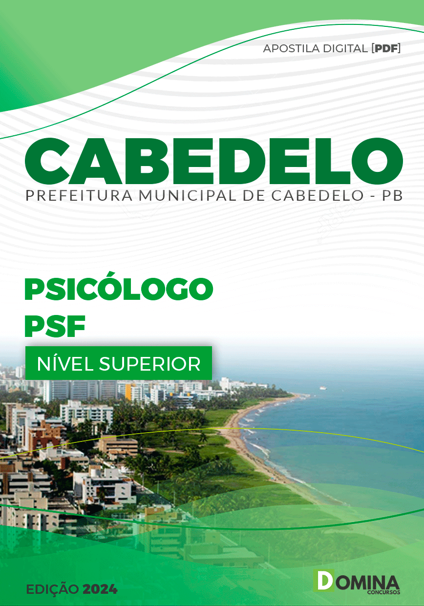 Apostila Pref Cabedelo PB 2024 Psicólogo PSF