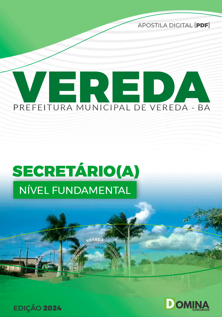 Apostila Concurso Pref Vereda BA 2024 Secretário