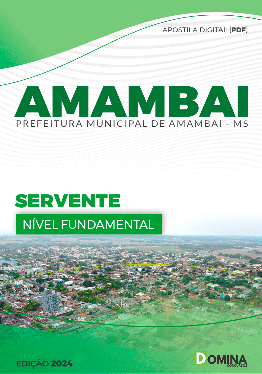 Apostila Concurso Pref Amambai MS 2024 Servente