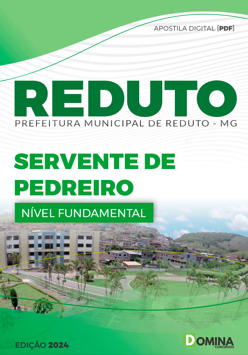 Apostila Concurso Pref Reduto MG 2024 Servente Pedreiro