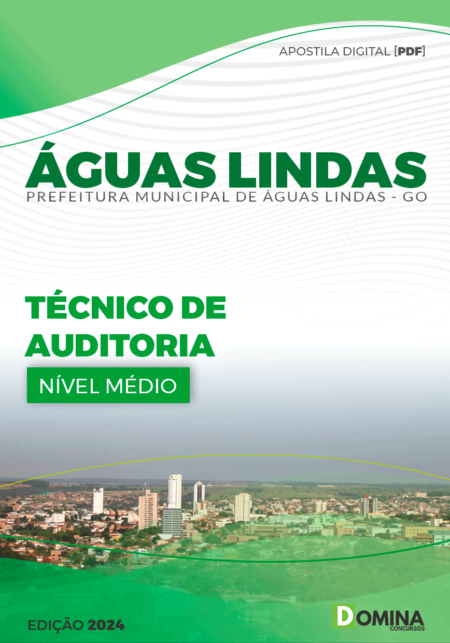 Apostila Pref Águas Lindas GO 2024 Técnico Auditoria
