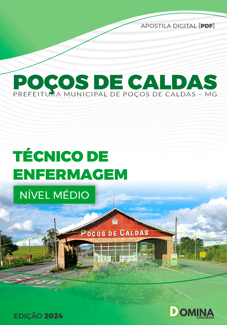 Apostila Pref Poços de Caldas MG 2024 Técnico Enfermagem