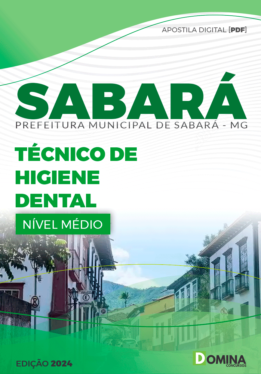 Apostila Pref Sabará MG 2024 Técnico Higiene Dental