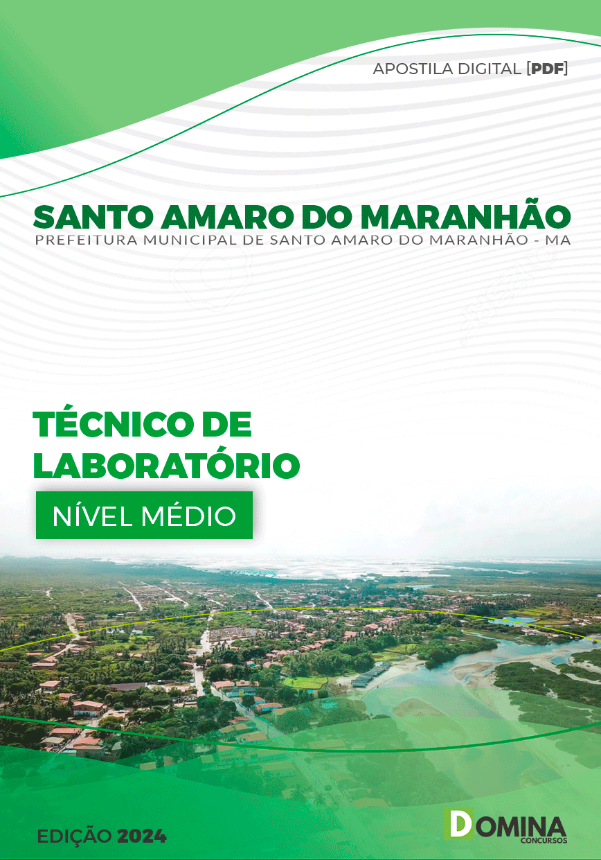 Apostila Pref Santo Amaro MA 2024 Técnico Laboratório
