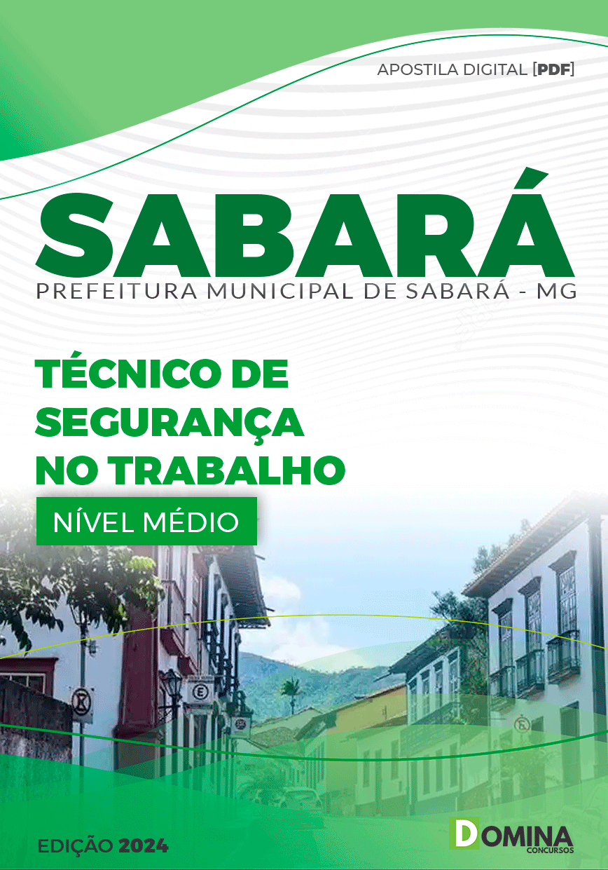 Apostila Pref Sabará MG 2024 Técnico Segurança Trabalho