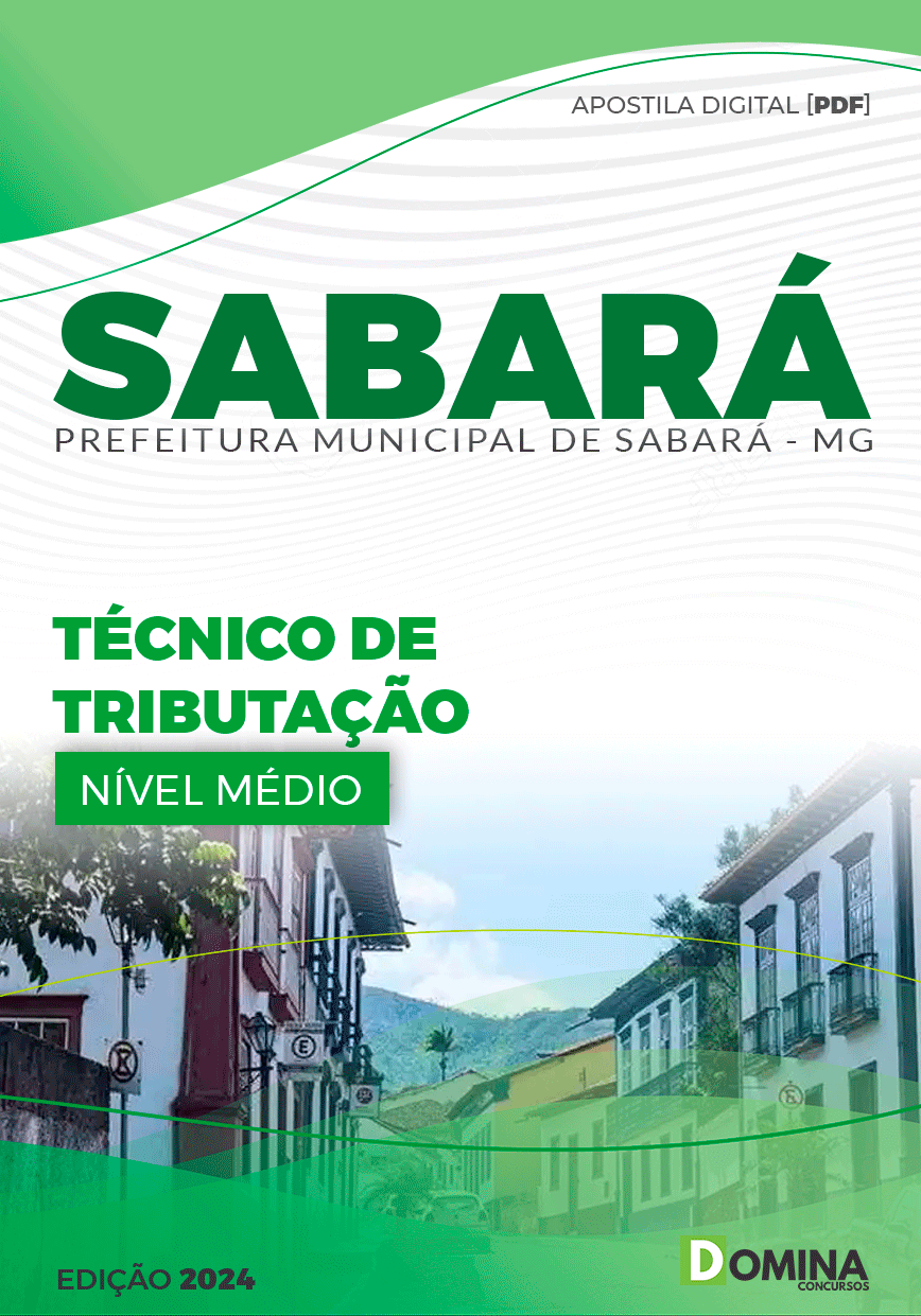 Apostila Pref Sabará MG 2024 Técnico Tributação