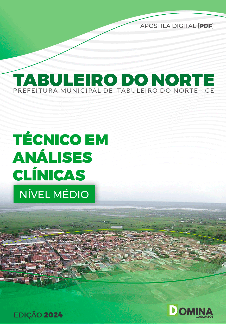 Apostila Pref Tabuleiro do Norte CE 2024 Técnico Analises Clínicas