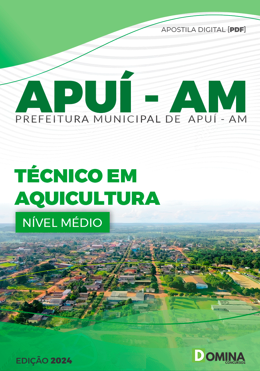 Apostila Concurso Pref Apuí AM 2024 Técnico Aquicultura