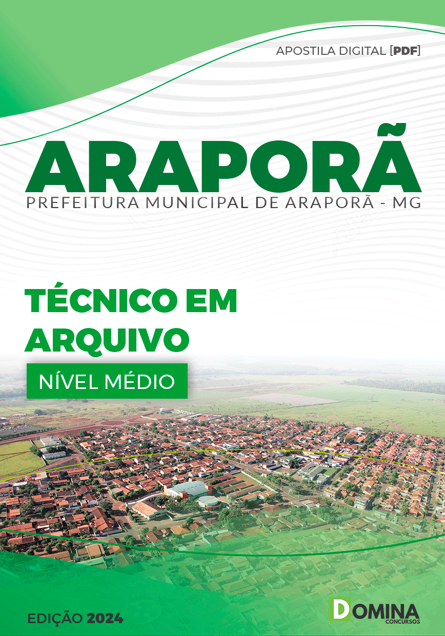Apostila Pref Araporã MG 2024 Técnico em Arquivos