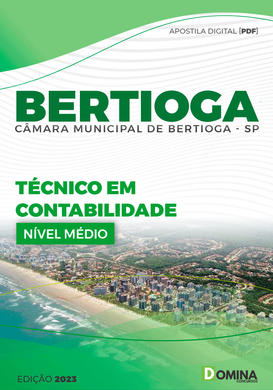 Apostila Câmara Bertioga SP 2024 Técnico Contabilidade