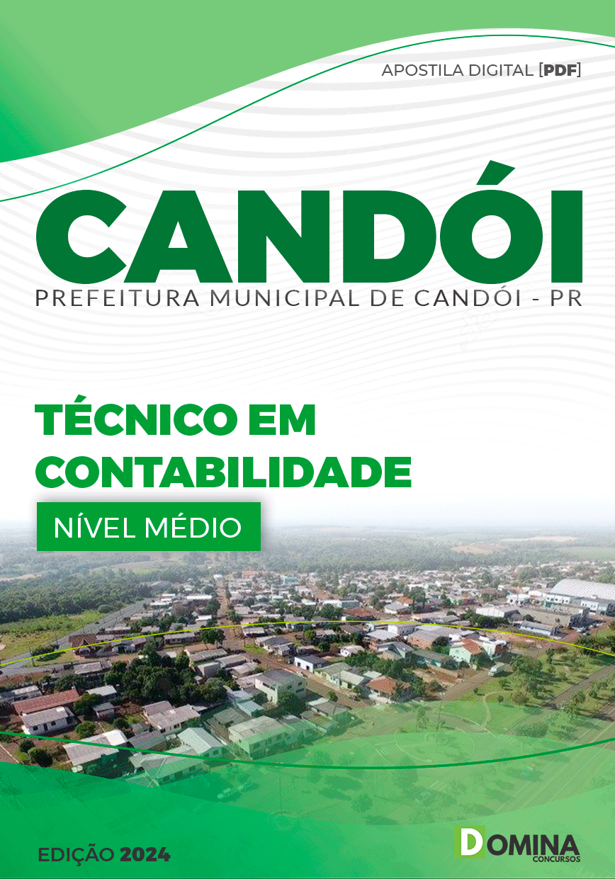 Apostila Concurso Pref Candói PR 2024 Técnico Contabilidade