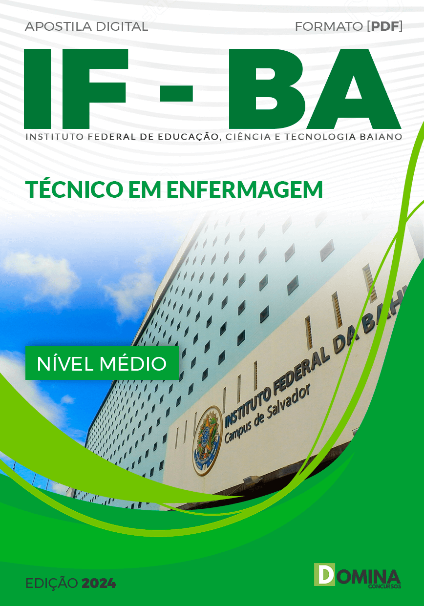 Apostila IF Baiano BA 2024 Técnico em Enfermagem