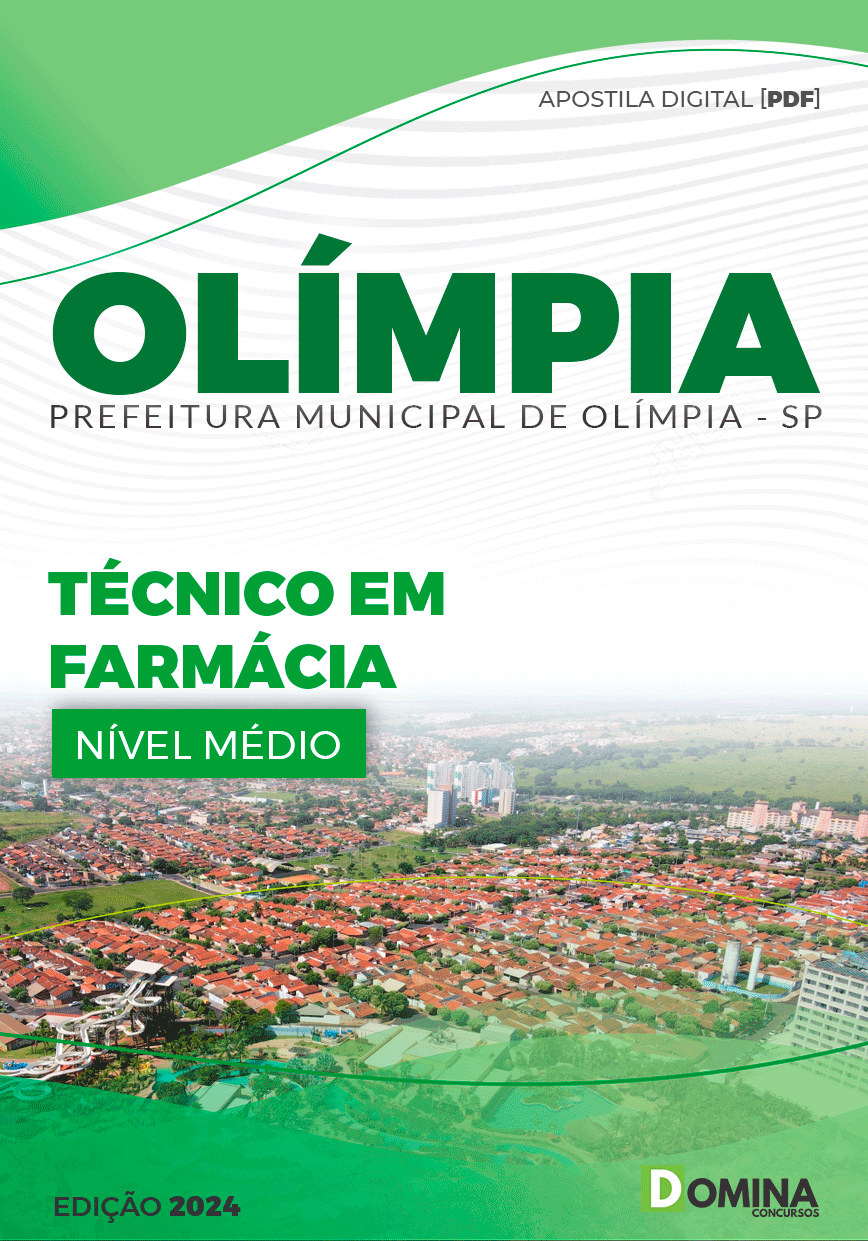 Apostila Pref Olímpia SP 2024 Técnico em Farmácia