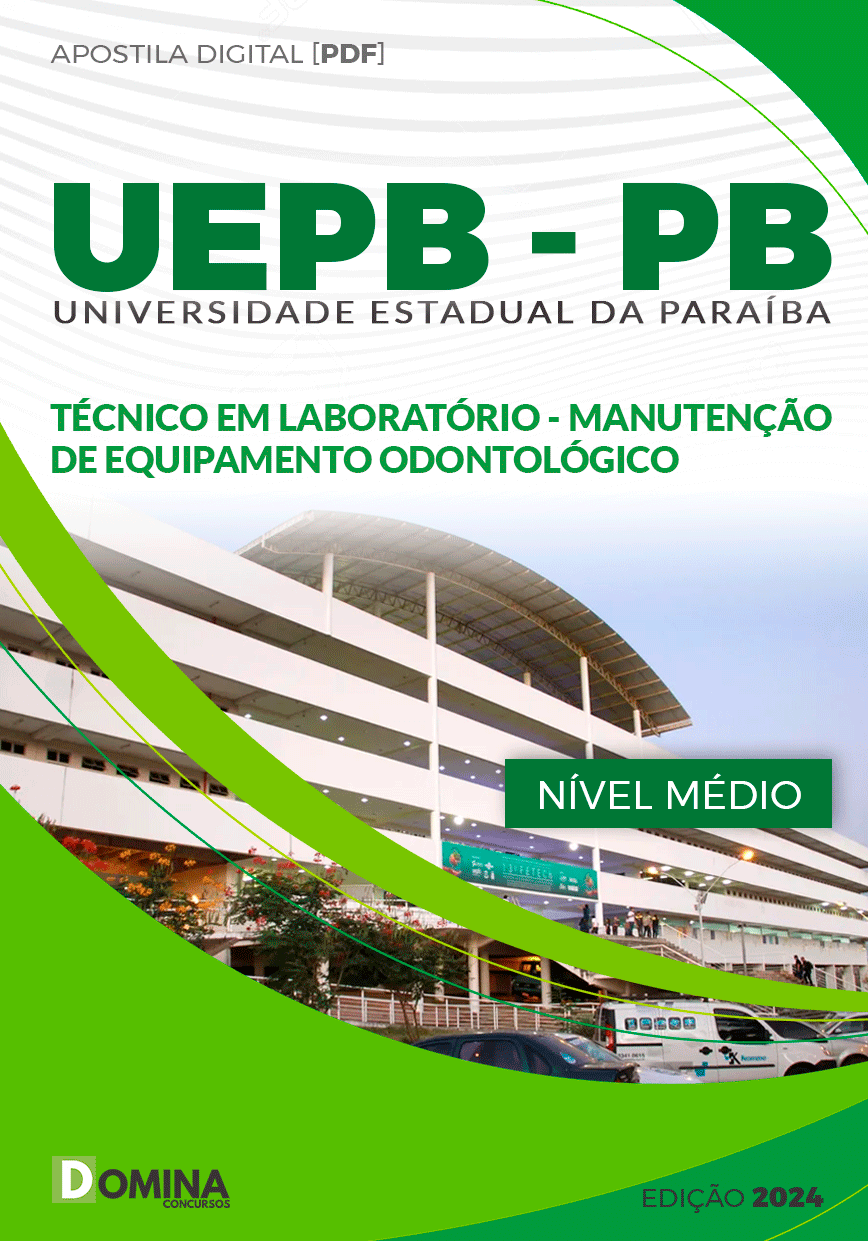 UEPB PB 2024 Técnico em Laboratório Manutenção Odontológico