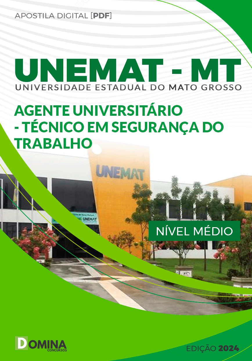Apostila UNEMAT MT 2024 Técnico Segurança Segurança