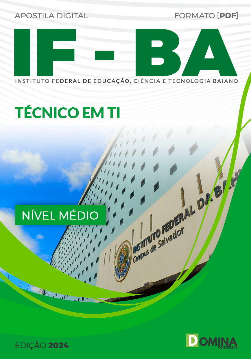 Apostila IF Baiano BA 2024 Técnico da Tecnologia da Informação