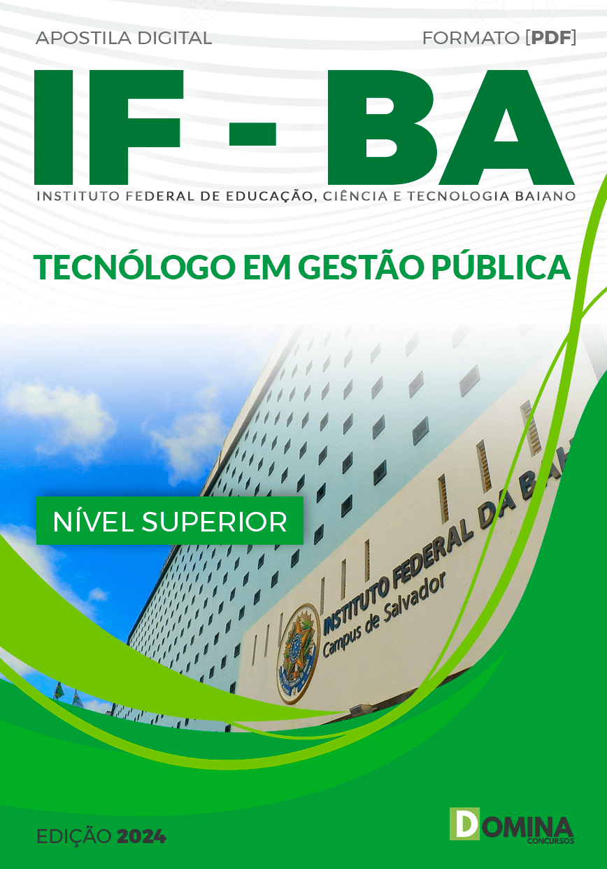 Apostila IF Baiano BA 2024 Tecnólogo em Gestão Pública