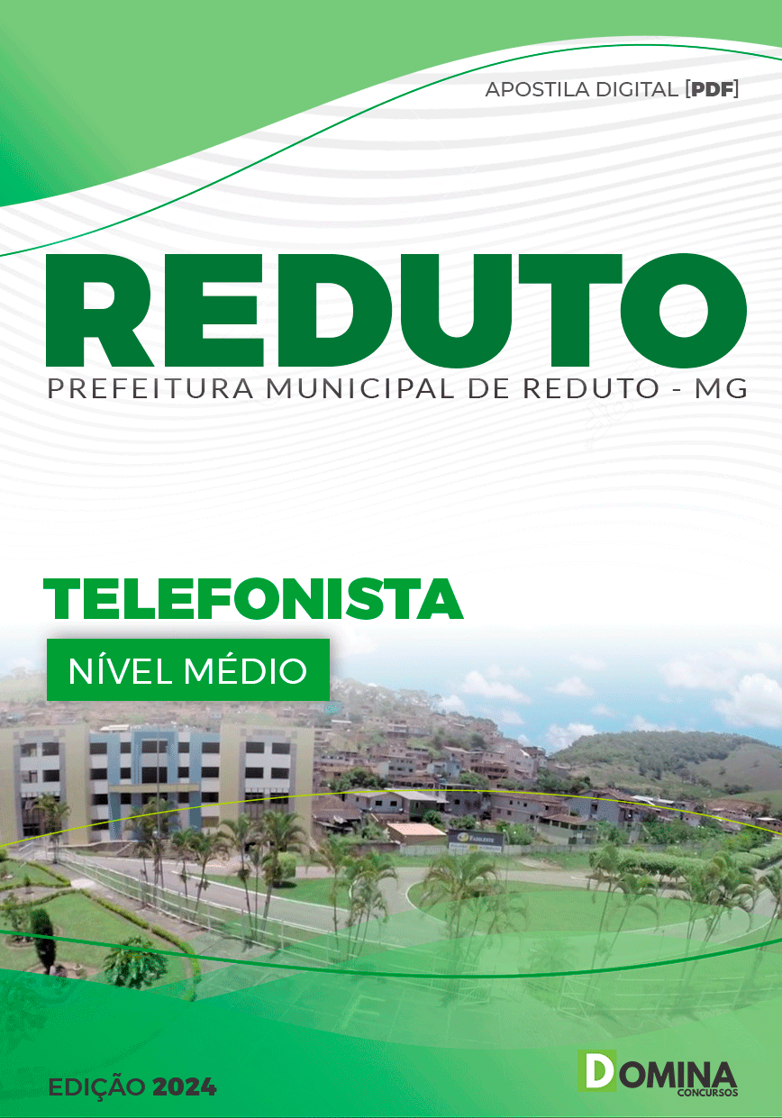 Apostila Pref Reduto MG 2024 Telefonista