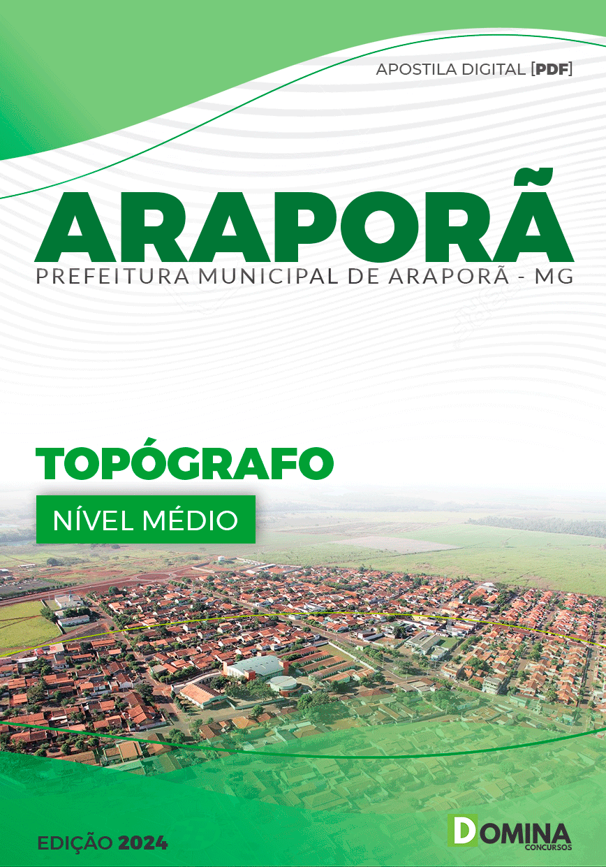 Apostila Pref Araporã MG 2024 Topógrafo