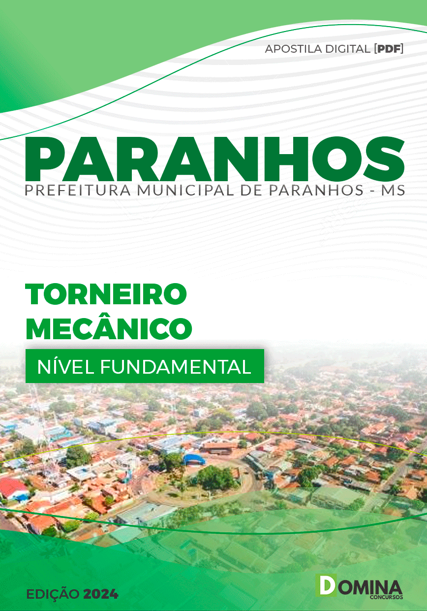 Apostila Pref Paranhos MS 2024 Torneiro Mecânico