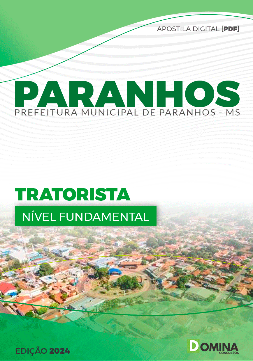 Apostila Pref Paranhos MS 2024 Tratorista