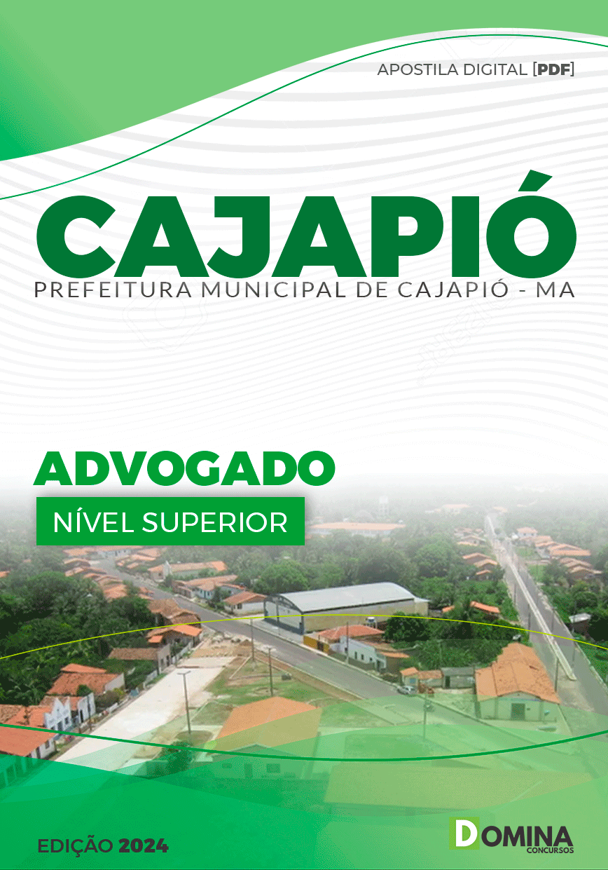 Apostila Pref Cajapió MA 2024 Advogado