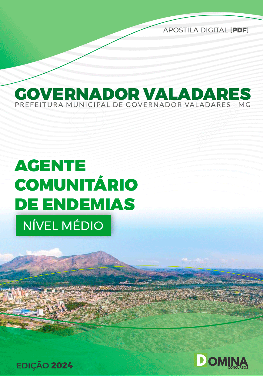 Apostila Pref Governador Valadares MG 2024 Agente Comunitário Endemias