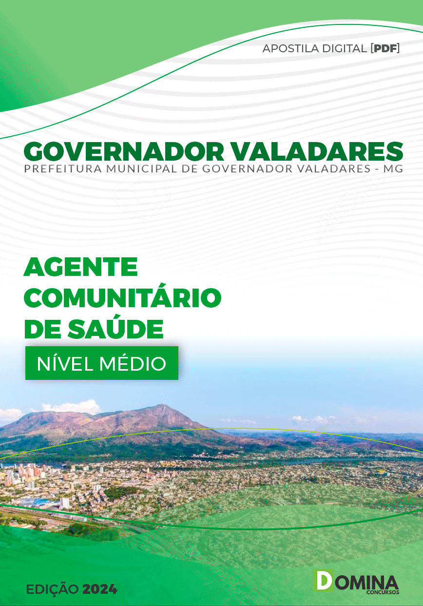 Apostila Pref Governador Valadares MG 2024 Agente Comunitário Saúde