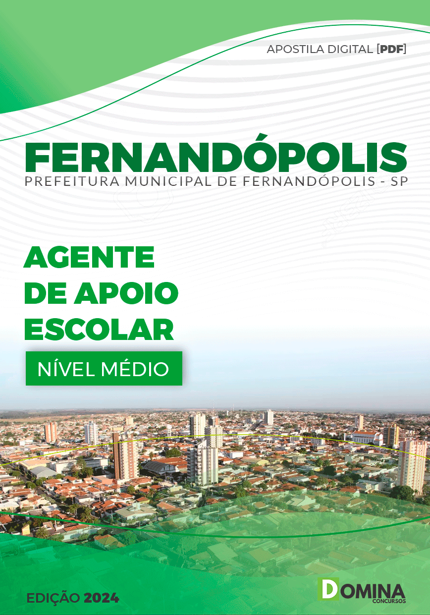 Apostila Pref Fernandópolis SP 2024 Agente de Apoio Escolar