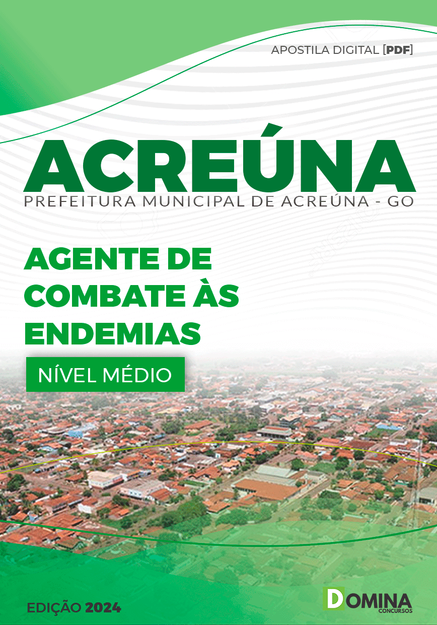 Apostila Pref Acreúna Go 2024 Agente de Combate às Endemias