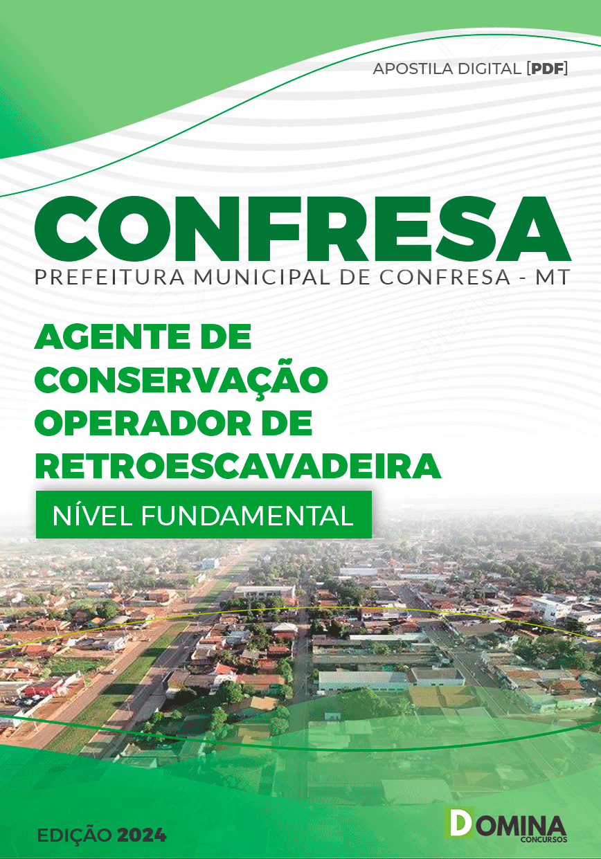 Pref Confresa MT 2024 Agente Operador de Retroescavadeira