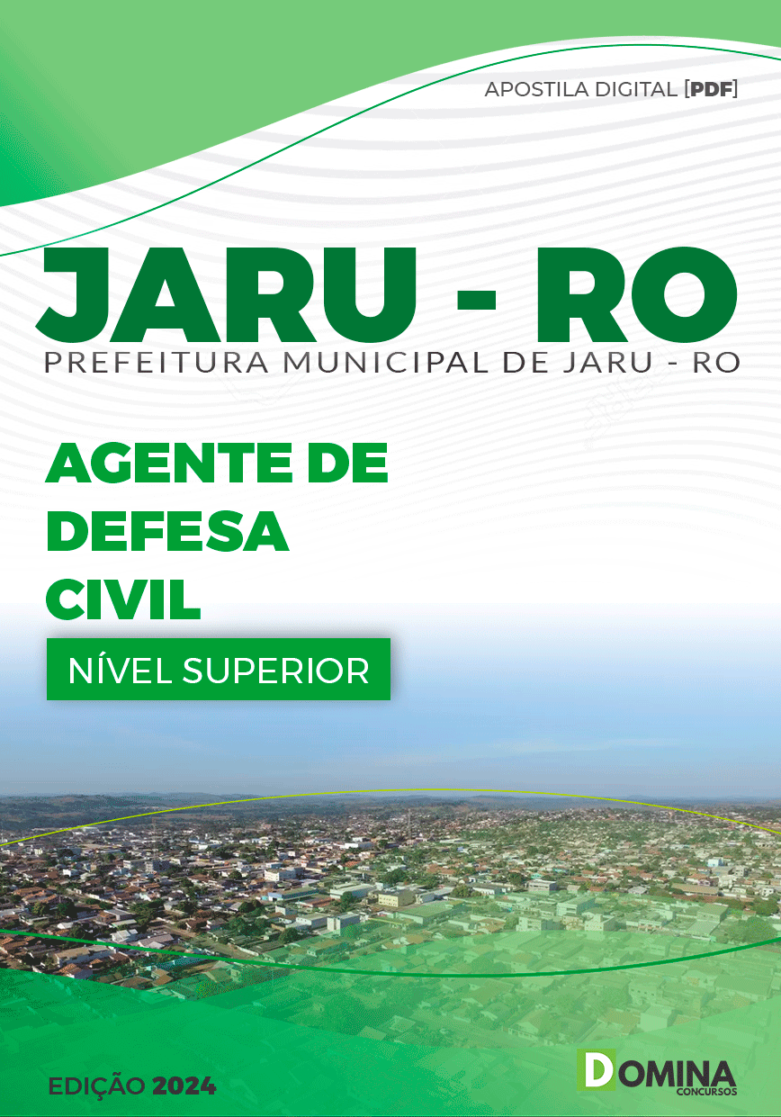 Apostila Pref Jaru RO 2024 Agente de Defesa Civil